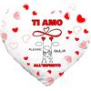 Colorfamily Cuscino SanValentino Personalizzabile a Cuore con nome Ti amo all'infinito Innamorati Amore Love