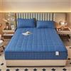 LJQAIZYL Proteggi Materasso Matrimoniale con Cerniera 60/70/140/160 Personalizzabile Coprimaterasso con Zip Lenzuolo Trapuntata Fodera Materasso Integrale Sfoderabile Rivestimento Materassi (140x190+16cm,Blue
