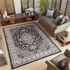 TAPISO Colorado Tappeto Pelo Corto Resistente Design Tradizionale Antracite Verde Motivo Floreale Orientale Ornamenti Bordo Scuro Camera Salotto Soggiorno Sala Oeko-Tex 200 x 300 cm