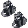 FEICHAO Adattatore per treppiede Base a doppia porta Interfaccia con vite M3 in lega di alluminio compatibile con GoPro Hero 10 9 8, Action 2 Gabbia per fotocamera (2 pezzi)