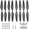 Houjunor 16 eliche 6030F per Mini 4 Pro/Mini 3 Pro, lame a basso rumore e a sgancio rapido (punta arancione), compatibili con DJI Mini 4 Pro/Mini 3 Pro, 2 clip di fissaggio per elica