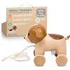 Little Big Friends Animali da tirare Little Big Friends | Giocattoli da tirare per bambini | Giocattolo tradizionale | Facile da Pulire | Sicuro per i bambini | Adriano il cane