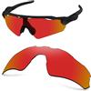 AOZAN ANSI Z87.1 - Lenti di ricambio per occhiali da sole Oakley Radar EV Path OO9208, Cremisi elettrico, Taglia unica