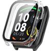 FTRONGRT Cover per Haylou Smart watch 2 pro, PC + Pellicola Temperata, Tutto Compreso Antigraffio, Custodia Protettiva per Haylou Smart watch 2 pro Orologio.Trasparente