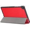 Kepuch Custer PU-Pelle Case Custodia Cover per Lenovo Tab M10 HD 2nd TB-X306X/Nook 10 HD Tablet 2021 - Rosso