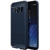 ebestStar - Cover per Samsung S8 Galaxy, Custodia Protezione Carbonio Design, TPU Morbida Antiurto, Blu scuro