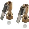 Xuanxi Mandrini ad aria Heavy Duty Open Flows Serrature su Mandrini per pneumatici con clip per gonfiatori Manometri Compressore Accessori 1/4NPT