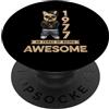 Coole Geburtstagsshirts für Hundeliebhab 1977 48 Anni di Being Awesome Bulldog Cane Vintage PopSockets PopGrip Adesivo