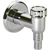 Schläfer 655820 Schläfer | Sifone Esterno per Lavatrice Ø 32mm in Polipropilene, con Valvola di Non Ritorno, Sifone Lavatrice in Abs con Rosone A Muro Cromato 4004459000266