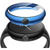 Misxi 2 Pezzi PC Cover Rigida con Protezione Schermo Compatibile con Google Pixel Watch 2/1 41mm, Custodia Anti-Caduta Alta Sensibilità per Pixel Watch, 1 Blu + 1 Nero