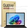 Gerutek 2 Pezzi Pellicola Protettiva per Microsoft Surface Laptop 7 13.8 Pollici 2024, Pellicola in Vetro Temperato per Surface Laptop 7 13.8'' [0,33 Ultra Trasparente][Antigraffio][Senza Bolle][9H]