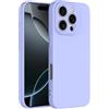 Captor Cover iPhone 16 Pro Custodia Colorata in Silicone Liquido, Antiurto, Bordo Rialzato per Schermo e Protezione Fotocamera, Morbida Con Microfibra Interna per iPhone 16 Pro Cover (Lavanda Blu)