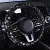 ISTN Coprivolante per auto brillanti fiocco di neve 4 colori antiscivolo carino per donne da 15 pollici (bianco)