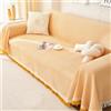 FANSU Telo Copridivano 1 2 3 4 Posti, Copriletto Matrimoniale Multiuso Copritutto, Elegante Coperta Copridivano Antiscivolo Reversibile Coperta Decorativa per Divano (Amarillo,180 * 130cm)