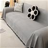 FANSU Telo Copridivano 1 2 3 4 Posti, Copriletto Matrimoniale Multiuso Copritutto, Elegante Coperta Copridivano Antiscivolo Reversibile Coperta Decorativa per Divano (Grigio,180 * 130cm)