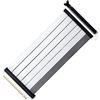 Cooler Master MasterAccessory Riser Cable PCIe 4.0 x16 200 mm V2 - Cavo TPE ultra flessibile con schermatura EMI, slot PCI rinforzati, connettori pin dorati, involucro protettivo in ABS - Bianco