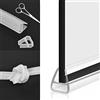 kyaoayo Guarnizione Doccia, 2 m, per Porte di Vetro, Vasca da Bagno, Box Doccia (8 mm), PVC, Bianca