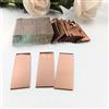 RUINUO Specchio rettangolare 5/8 x 2 piastrelle a mosaico color oro rosa specchio pezzi sfuso 60 (5/8 x 2)