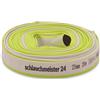 schlauchmeister 24 ... wir leiten's durc Tubo piatto da 25 mm, 20 m, tubo da costruzione | tubo industriale | gomma sintetica | bianco con verde, 10 bar, da -20°C a +60°