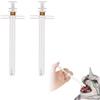TUKNN Sparapillole per Gatti Cani, Pet Pill Dispenser, Siringa per Animali da Compagnia, Animali Medici Dispenser, Animali Medici, Dispenser Riutilizzabili, per Gatti, Cani, Bianco