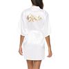 Sumeyuyu Vestaglia Bride Bianca in Raso da Donna,Accappatoi Vestaglia da Sposa Camicia da Notte,Damigella Vestaglia in Raso Pigiama Kimono