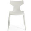 Kartell - Sedia impilabile Re-Chair - Bianco - Tecnopolimero termoplastico riciclato - Designer Antonio Citterio