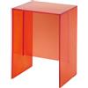 Kartell - Tavolino d'appoggio Laufen - Arancione - PMMA - Designer Ludovica & Roberto Palomba