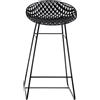 Kartell - Sgabello bar Smatrik - Nero - Acciaio laccato - Designer Tokujin Yoshioka