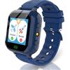 MiracDan Smartwatch Bambini, Orologio Smartwatch Bambini con 25 Giochi, Musica, Fotocamera, SOS, Torcia, Sveglia. Smartwatch con Sim dai 3-12 Anni, Regalo di Natale e Compleanno, Blu