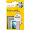 Schellenberg 15103 Duo - Passacintino circolare per tapparelle, montaggio su cassonetto, con paraspifferi, colore: Bianco