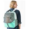 PETCUTE Marsupio Cane Borsa Trasportino per Cani 15 kg Traspirante Zaino da Trasporto Regolabile per Gatto Cane Viaggio Blu
