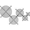 InLine 21572 Griglia per Ventola in Metallo, 140 x 140 mm, Nero