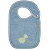 Sterntaler Dino Rexi - Bavaglino in cotone assorbente con chiusura a bottone, blu