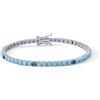Comete Bracciale Comete in Argento 925 con Zirconi turchesi e neri UBR 1251 M19