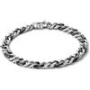 Comete Bracciale Comete uomo catena bicolore in acciaio trattamento pvd nero UBR 1022