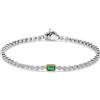 Ti Sento Milano Bracciale Ti Sento Milano in argento con zircone verde centrale 23043EM