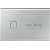 Samsung T7 Touch Portable SSD - 1 TB - USB 3.2 Gen.2 External SSD Metallic Silver (MU-PC1T0S/WW)