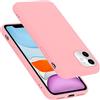 Cadorabo Custodia per Apple iPhone 11 6.1 in LIQUID ROSA - Morbida Cover Protettiva Sottile di Silicone TPU con Bordo Protezione - Ultra Slim Case Antiurto Gel Back Bumper Guscio