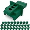 hb-digital 30 tappi antipolvere RJ45 per presa LAN, protezione contro polvere, sporco, tappi ciechi per pannello patch switch router presa di rete copertura per connessione Ethernet - verde