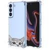 RankOne Custodia per Telefono Adatta per Samsung Galaxy S22+ / Samsung S22 Plus (6.6 Inches) Custodia con Disegno a Colori in Silicone TPU Trasparente - Fiori 5