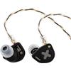 Linsoul SIMGOT EW300 1DD+1Planar+1PZT Hybrid In-Ear Controller, cuffie IEM, cuffie da gioco, auricolari staccabili, cavo OFC argento per audiofilo (Edizione HBB)