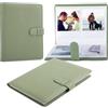 HIYQIN Album fotografico vintage per pellicola Fujifilm Wide 400/300/210/Wide EVO, 80 tasche in PU, album fotografico per Instax Wide/Polaroid Now/600/i-Type - Album da 8,9 cm x 10,8 cm - Verde