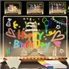 Audasi Lavagna A Led Con Colori 30x20Cm Light Up Bacheca Luminosa In Acrilico Per Appunti Da Tavolo Memo Illuminated Wordpad Blocco Note In Acrilico Con Supporto Regolabile E 7 Penne Panno Pulito