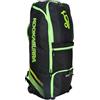 Kookaburra WD2000 Wheelie Duffle Cricket Bag - Nero/Verde neon