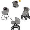 Trio Inglesina Aptica 2025 Con Seggiolino Auto Darwin Borsa Inclusa Platinum Grey