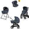 Trio Inglesina Aptica 2025 Con Seggiolino Auto Darwin Borsa Inclusa Resort Blu