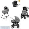 Trio Inglesina Aptica XT Darwin Infant Recline Canyon Grey Borsa Day Bag 2025