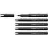 STABILO dr!ver - Fineliner Premium - Tratto Fine (0,4 mm) - Confezione da 5 - Nero