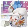 chuckle - Kit Calco Pancia Gravidanza - Colori Gravidanza Pancia Mamma - Set Bande Gessate Pennelli e Colori Incluse