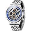 SAPPHERO Orologio da uomo 50M impermeabile acciaio inossidabile